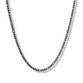 Corrente Masculina Grumet 3x1 Fina Discreta 4mm Aço Preto
