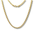 Corrente Masculina Baiano 4mm Aço Banhado 18k (C-54)