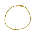 Pulseira masculina Dourada 2mm Aço inox Banhada 18k (27)