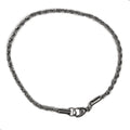 Pulseira masculina elo baiano fina 2mm Aço Inox (31)