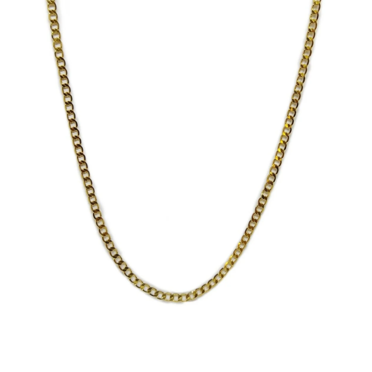 Corrente Masculina Grumet 1x1 Aço Inox Banhada 3mm (c-20)