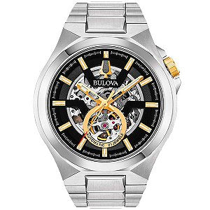 Relógio Bulova Automático Skeleton MACHINE 98A224