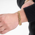 Pulseira Grumet Dupla Masculina em Ouro 10K