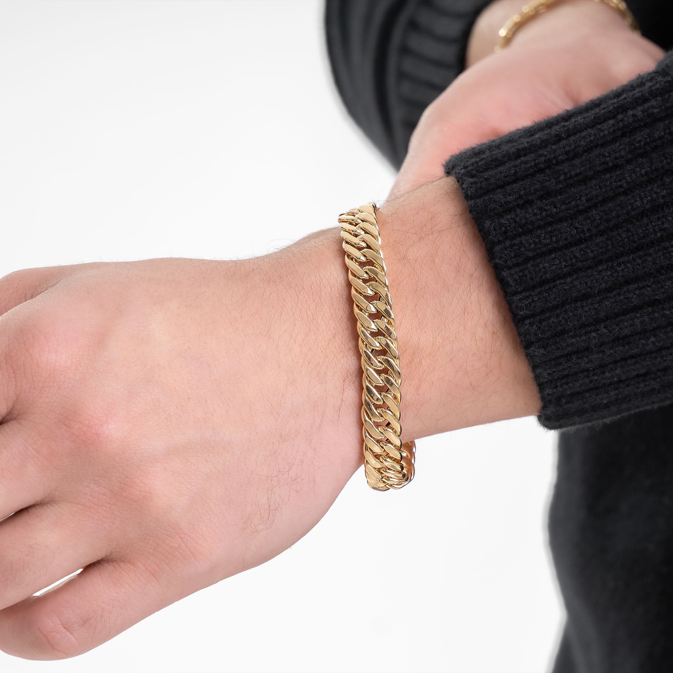 Pulseira Grumet Dupla Masculina em Ouro 10K