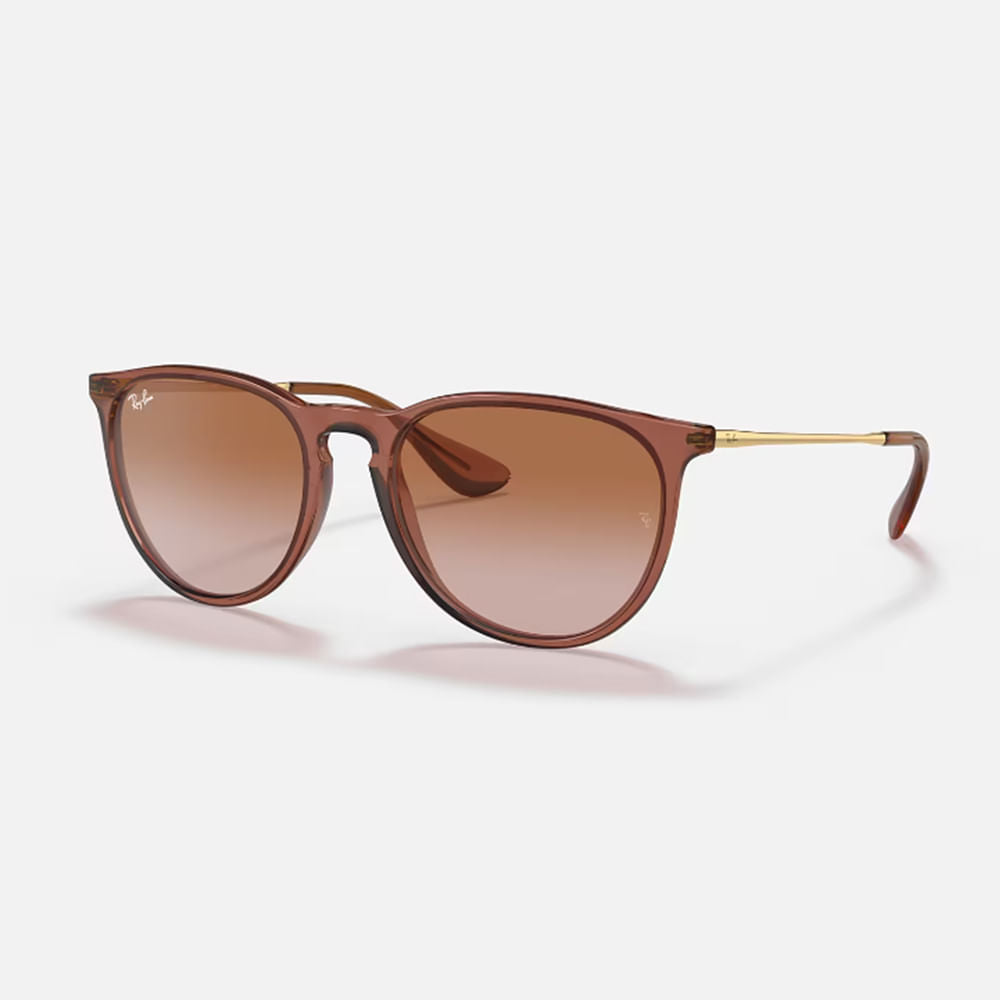 Óculos Ray-Ban Erika Color Mix com armação marrom translúcida