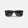 Óculos Ray-Ban Azul Fosco Retangular com Lentes Cinza