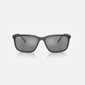 Óculos de Sol Ray-Ban Cinza Escuro com Lentes Espelhadas