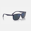 Óculos de Sol Ray-Ban Azul-Escuro com Lentes Espelhadas