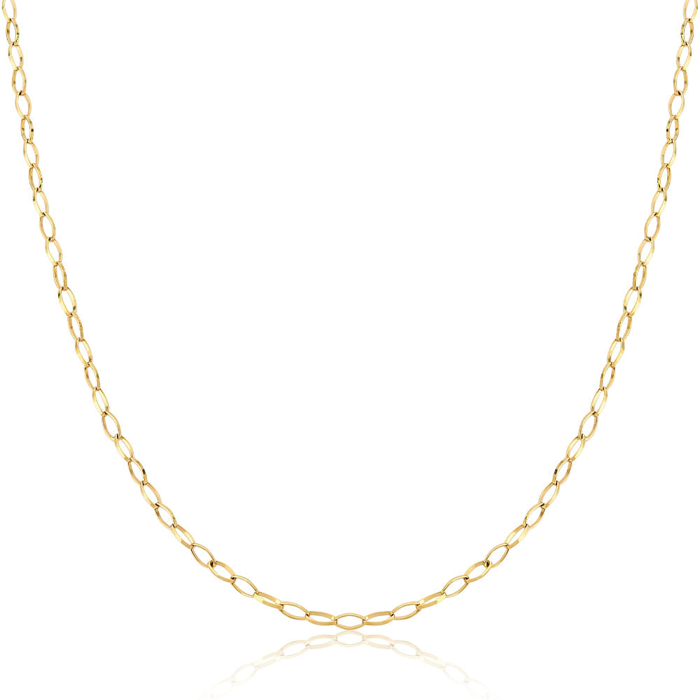 Corrente Cartier Oval de 2,2 mm em Ouro 10k