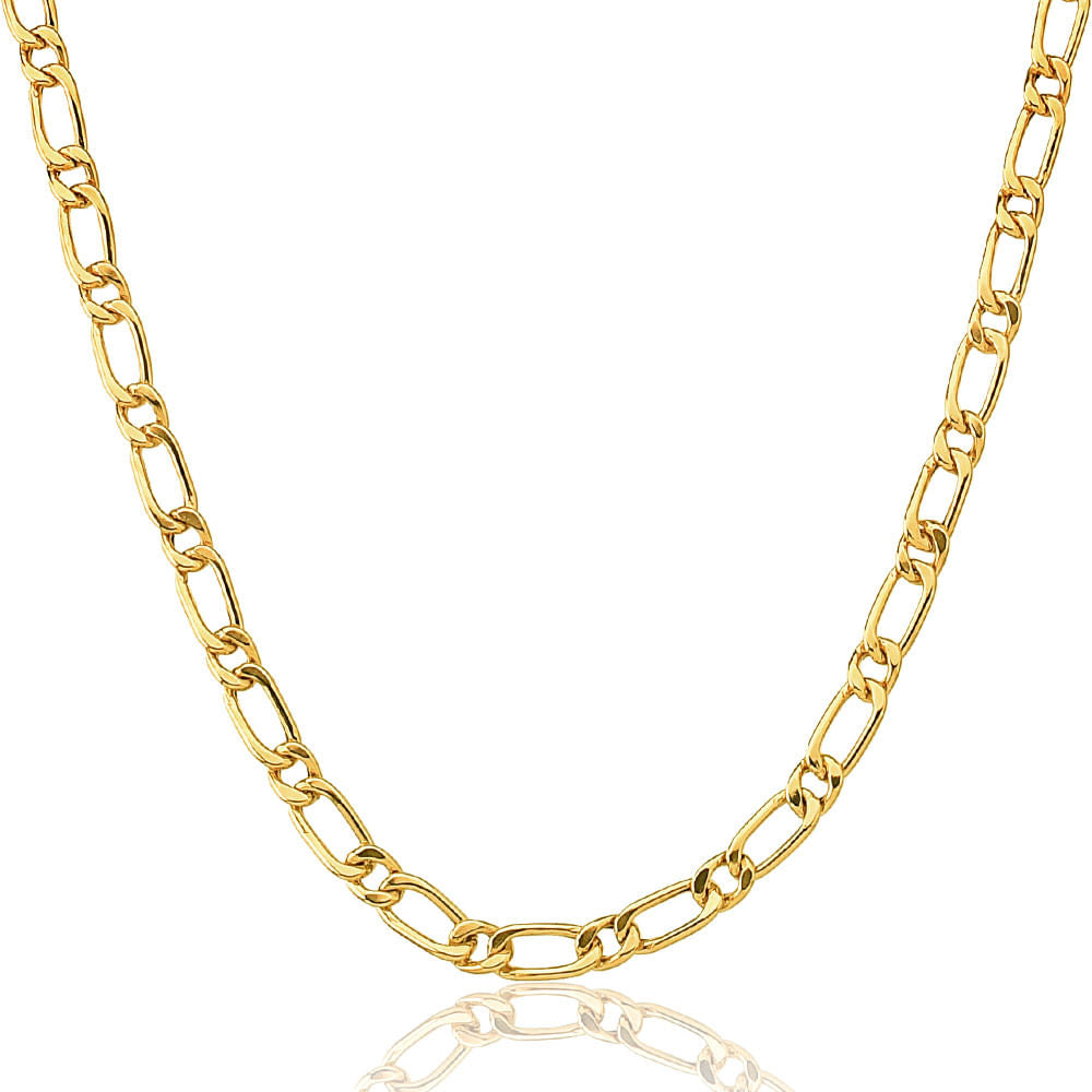 Corrente Masculina 1x1 de 4.1mm em Ouro 10k