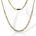 Corrente Masculina Grumet 3x1 Aço Inox Dourado 6mm (c-10)