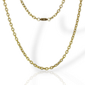 Corrente Masculina em Aço Inox Dourado 5mm (c-12)