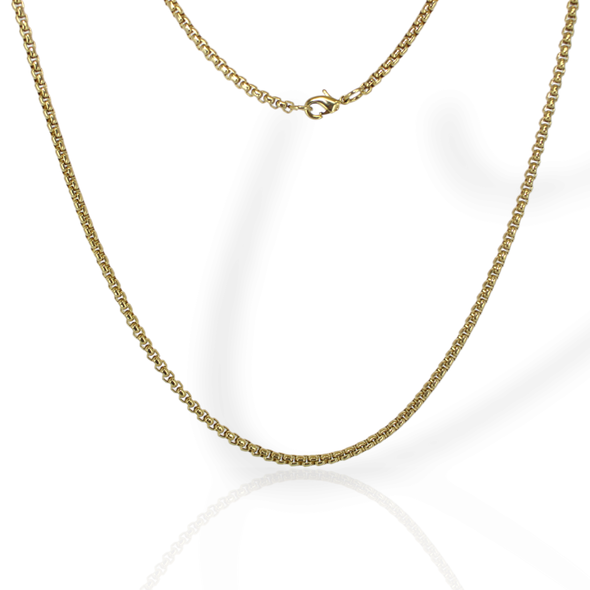 Corrente Masculina banhada 18k Fininha Discreta (C-46)
