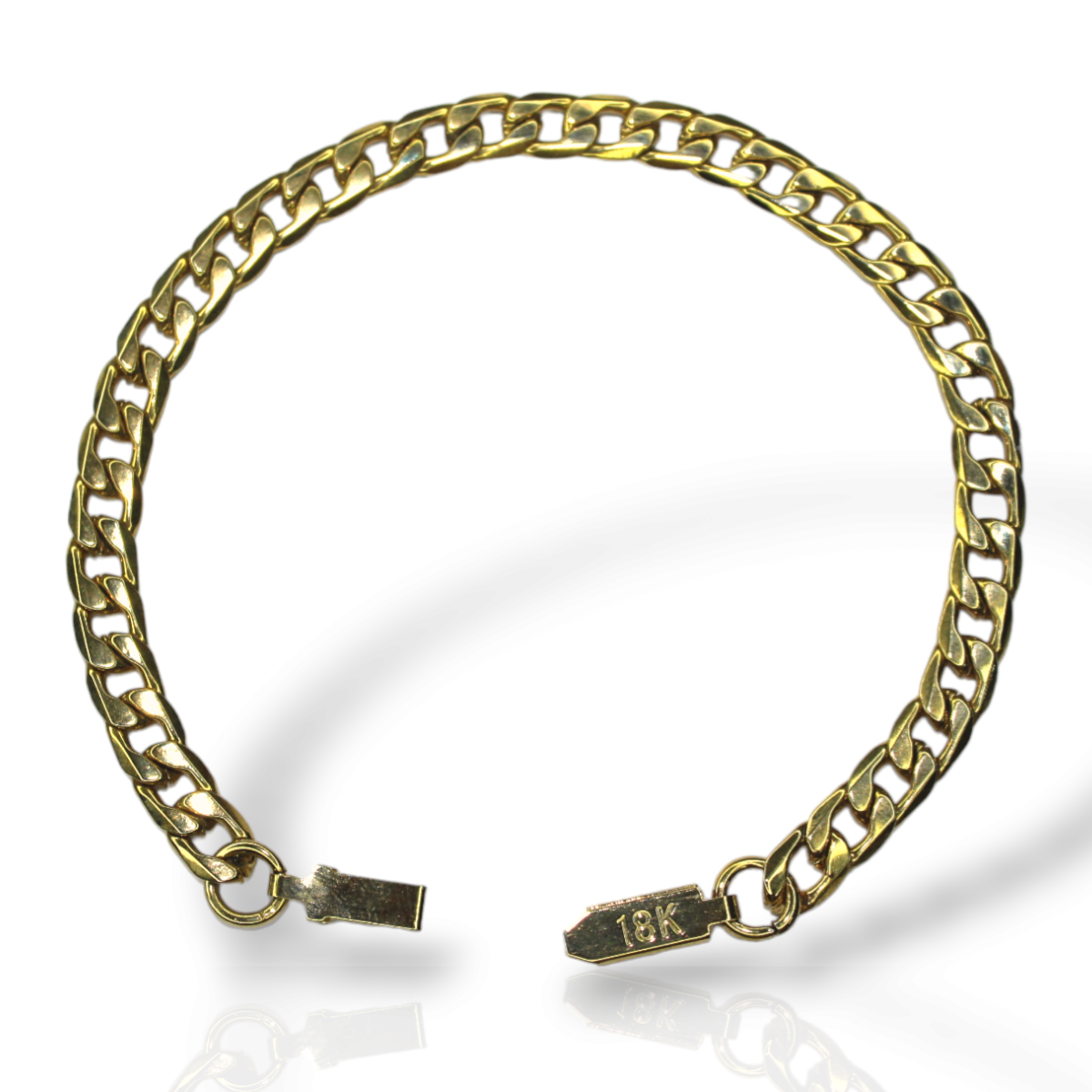 Pulseira Masculina Antialérgica Aço Inox Banhado 18k (17)