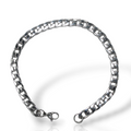 Pulseira Masculina Prateado 6mm Aço Inox Banhado (26)