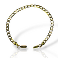 Pulseira Masculina grumet discreta 4mm Banhado 18k (30)