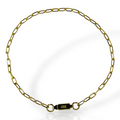 Pulseira Masculina Tijolinho 3mm Aço Inox Banhado Rik9