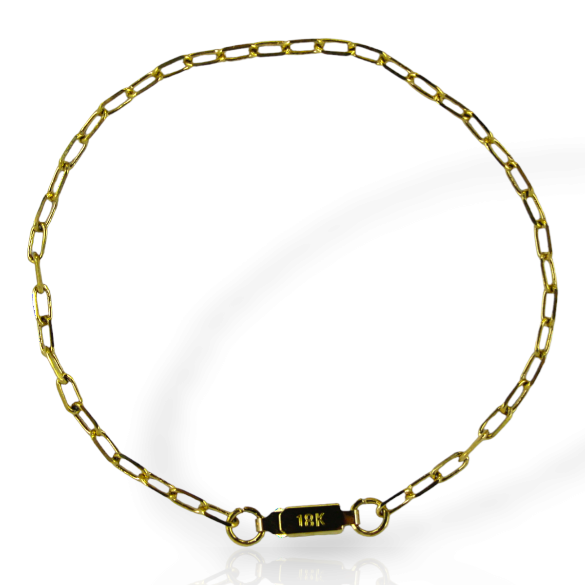 Pulseira Masculina Tijolinho 3mm Aço Inox Banhado Rik9