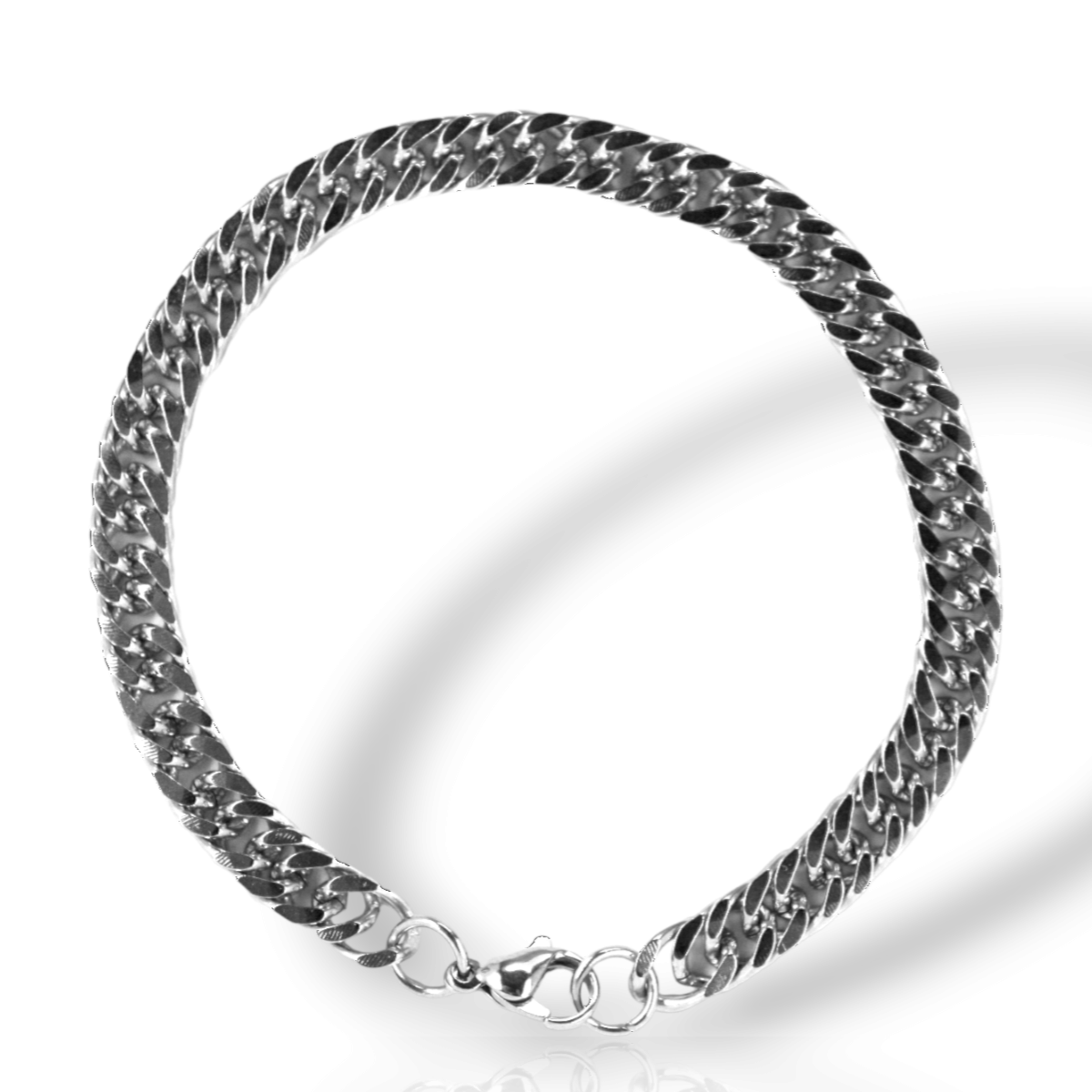 Pulseira Masculina 8mm Antialérgica Aço Inox Original Rik9