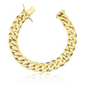 Pulseira Masculina de Elos Grumet de 9.5mm em Ouro 10K