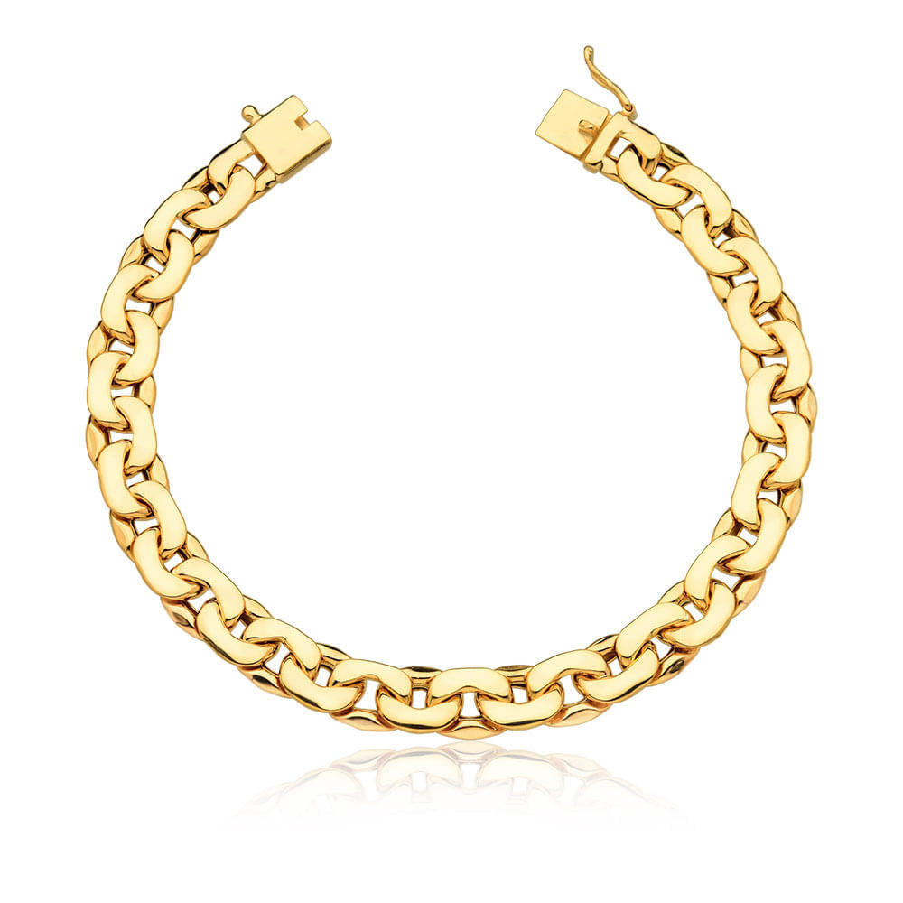 Pulseira Masculina Grumet de 8.0mm em Ouro 10K